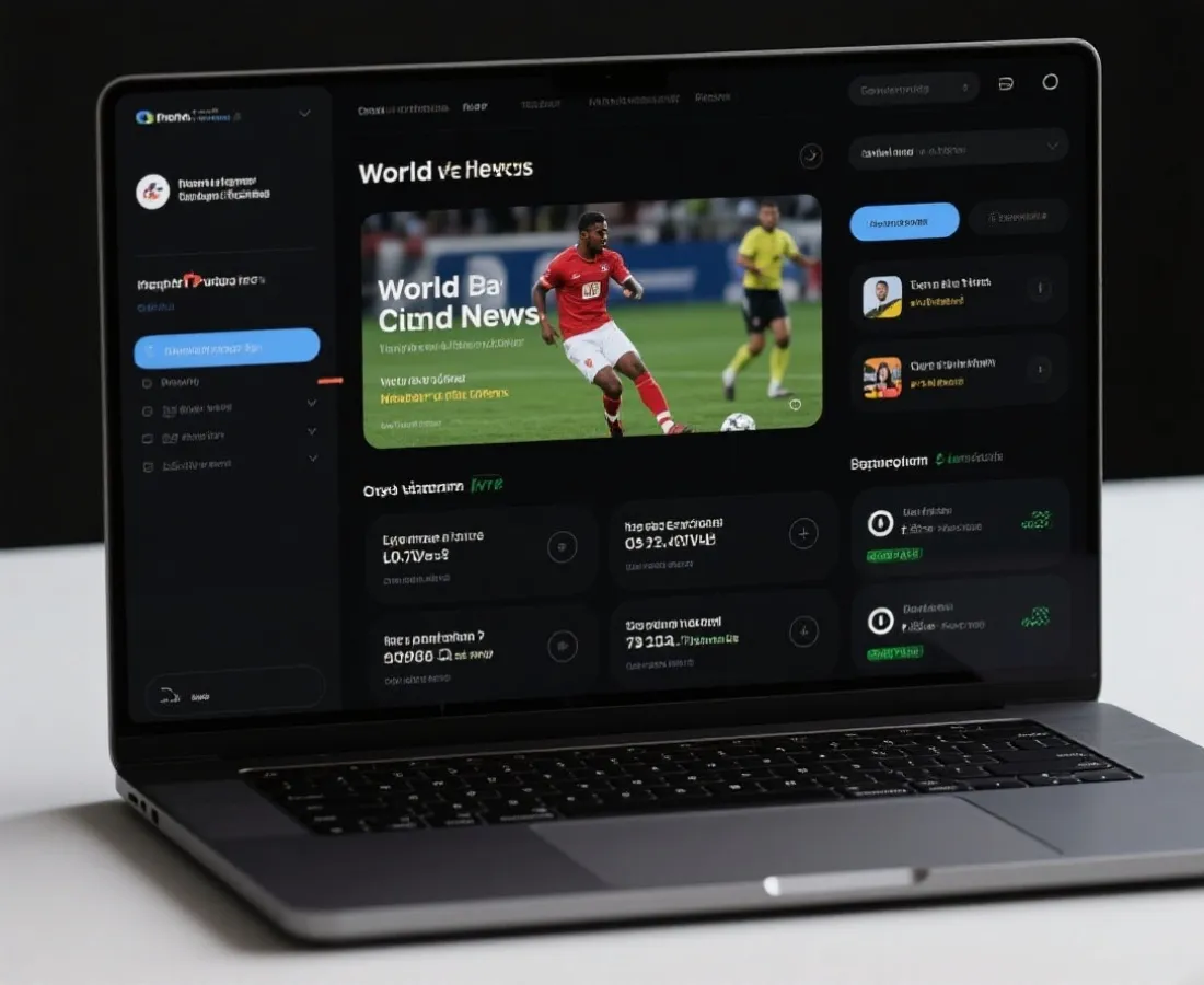 賽事新聞與資訊頁面示意圖