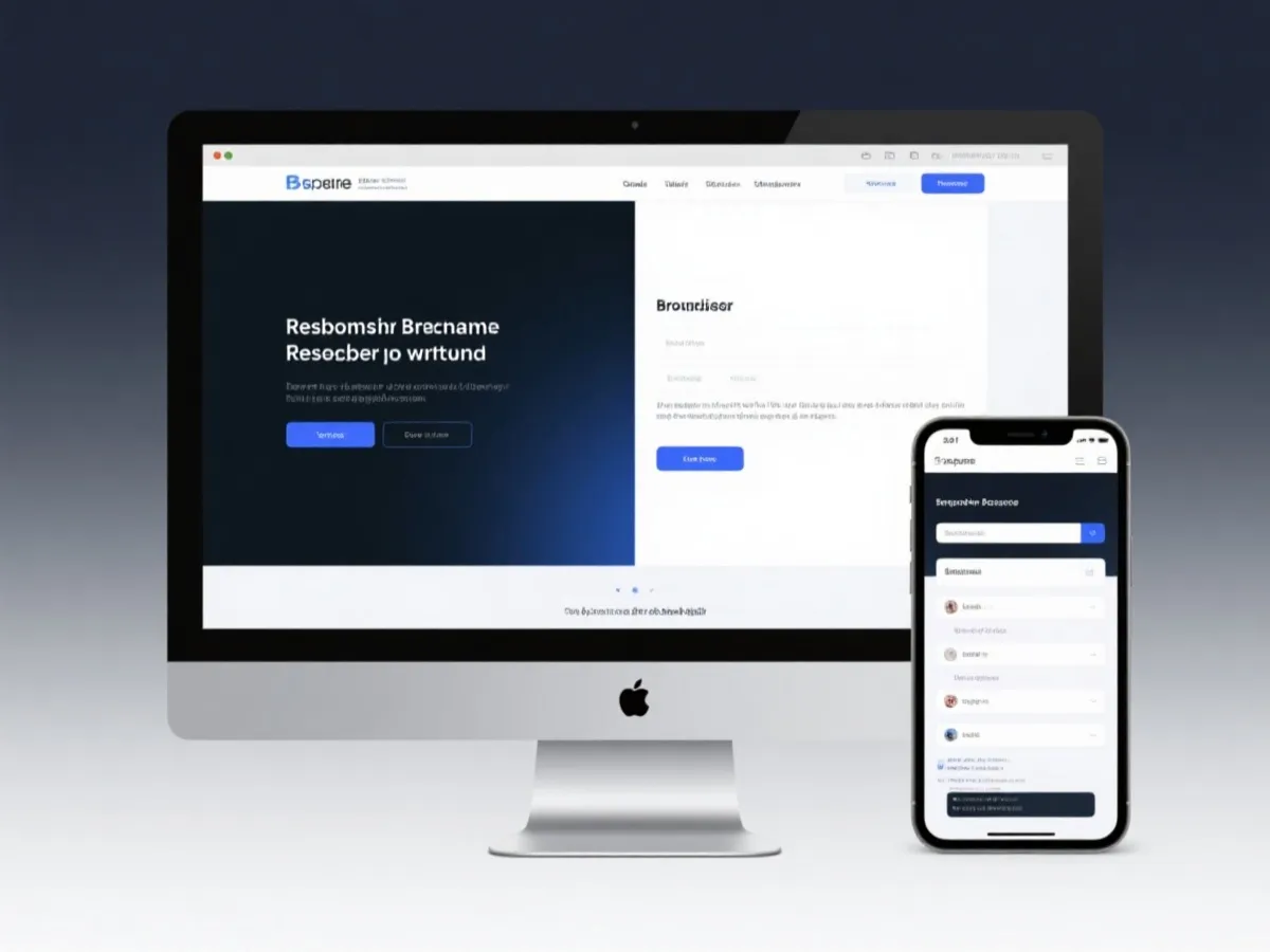 手機與電腦網頁版比較示意